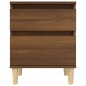 vidaXL Mesita de noche roble marrón 40x35x50 cm vidaXL Mesita de noche roble marrón 40x35x50 cm