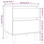 vidaXL Mesita de noche roble marrón 40x35x50 cm vidaXL Mesita de noche roble marrón 40x35x50 cm