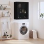 vidaXL Armario de pared negro 69,5x34x90 cm