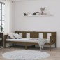 vidaXL Sofá cama madera maciza de pino marrón miel 90x200 cm