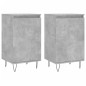 vidaXL Aparadores 2 uds madera de ingeniería gris hormigón 40x35x70 cm vidaXL Aparadores 2 uds madera de ingeniería gris hormigón 40x35x70 cm