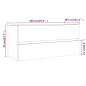 vidaXL Mueble de lavabo contrachapado roble marrón 100x38,5x45 cm vidaXL Mueble de lavabo contrachapado roble marrón 100x38,5x45 cm