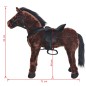 vidaXL Caballo de peluche de pie marrón oscuro XXL vidaXL Caballo de peluche de pie marrón oscuro XXL