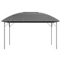 vidaXL Cenador con techo de arco gris antracita 3x4 m vidaXL Cenador con techo de arco gris antracita 3x4 m