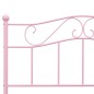 vidaXL Estructura de cama de metal rosa 160x200 cm