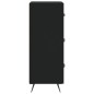 vidaXL Aparador de madera contrachapada negro 34,5x34x90 cm vidaXL Aparador de madera contrachapada negro 34,5x34x90 cm