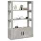 vidaXL Aparador de madera contrachapada gris hormigón 80x30x119,5 cm vidaXL Aparador de madera contrachapada gris hormigón 80x30x119,5 cm