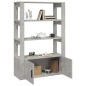 vidaXL Aparador de madera contrachapada gris hormigón 80x30x119,5 cm vidaXL Aparador de madera contrachapada gris hormigón 80x30x119,5 cm