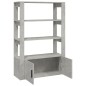 vidaXL Aparador de madera contrachapada gris hormigón 80x30x119,5 cm vidaXL Aparador de madera contrachapada gris hormigón 80x30x119,5 cm
