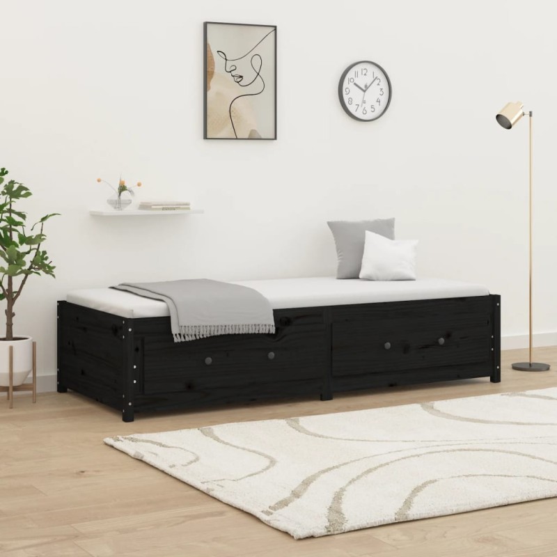 vidaXL Sofá cama de madera maciza de pino 75x190 cm vidaXL Sofá cama de madera maciza de pino 75x190 cm