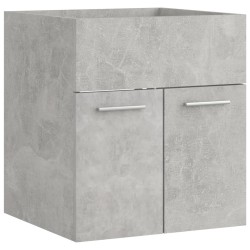 vidaXL Armario para lavabo contrachapada gris hormigón 41x38,5x46 cm