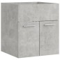 vidaXL Armario para lavabo contrachapada gris hormigón 41x38,5x46 cm vidaXL Armario para lavabo contrachapada gris hormigón 41x38,5x46 cm