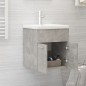 vidaXL Armario para lavabo contrachapada gris hormigón 41x38,5x46 cm vidaXL Armario para lavabo contrachapada gris hormigón 41x38,5x46 cm