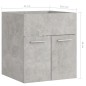 vidaXL Armario para lavabo contrachapada gris hormigón 41x38,5x46 cm vidaXL Armario para lavabo contrachapada gris hormigón 41x38,5x46 cm