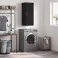 vidaXL Armario de pared negro 34,5x34x90 cm vidaXL Armario de pared negro 34,5x34x90 cm