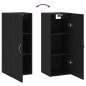 vidaXL Armario de pared negro 34,5x34x90 cm vidaXL Armario de pared negro 34,5x34x90 cm