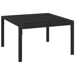vidaXL Mesa de centro de jardín acero negro 60x60x35 cm