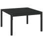 vidaXL Mesa de centro de jardín acero negro 60x60x35 cm vidaXL Mesa de centro de jardín acero negro 60x60x35 cm