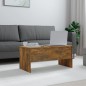 vidaXL Mesa de centro contrachapado roble ahumado 102x50,5x46,5 cm vidaXL Mesa de centro contrachapado roble ahumado 102x50,5x46,5 cm