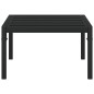 vidaXL Mesa de centro de jardín acero negro 60x60x35 cm vidaXL Mesa de centro de jardín acero negro 60x60x35 cm