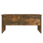 vidaXL Mesa de centro contrachapado roble ahumado 102x50,5x46,5 cm vidaXL Mesa de centro contrachapado roble ahumado 102x50,5x46,5 cm