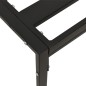 vidaXL Mesa de centro de jardín acero negro 60x60x35 cm vidaXL Mesa de centro de jardín acero negro 60x60x35 cm