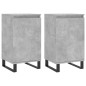 vidaXL Aparadores 2 uds madera de ingeniería gris hormigón 40x35x70 cm vidaXL Aparadores 2 uds madera de ingeniería gris hormigón 40x35x70 cm
