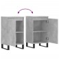vidaXL Aparadores 2 uds madera de ingeniería gris hormigón 40x35x70 cm vidaXL Aparadores 2 uds madera de ingeniería gris hormigón 40x35x70 cm