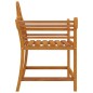 vidaXL Sillas de jardín 2 unidades madera maciza de teca 91x62x94 cm