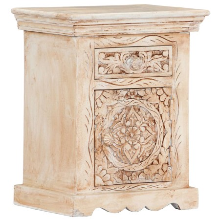 vidaXL Mesita de noche de madera maciza de mango 40x30x50 cm