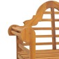 vidaXL Sillas de jardín 2 unidades madera maciza de teca 91x62x94 cm