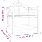 vidaXL Sillas de jardín 2 unidades madera maciza de teca 91x62x94 cm