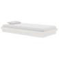 vidaXL Estructura de cama madera maciza blanca 100x200 cm vidaXL Estructura de cama madera maciza blanca 100x200 cm