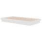 vidaXL Estructura de cama madera maciza blanca 100x200 cm vidaXL Estructura de cama madera maciza blanca 100x200 cm