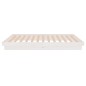 vidaXL Estructura de cama madera maciza blanca 100x200 cm vidaXL Estructura de cama madera maciza blanca 100x200 cm