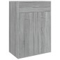 vidaXL Mueble zapatero de madera contrachapada gris Sonoma 60x35x84 cm vidaXL Mueble zapatero de madera contrachapada gris Sonoma 60x35x84 cm