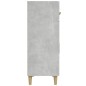 vidaXL Aparador de madera contrachapada gris hormigón 69,5x34x89 cm vidaXL Aparador de madera contrachapada gris hormigón 69,5x34x89 cm