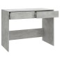 vidaXL Escritorio de madera contrachapada gris hormigón 101x50x76,5 cm vidaXL Escritorio de madera contrachapada gris hormigón 101x50x76,5 cm