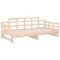 vidaXL Sofá cama extraíble madera maciza de pino 2x(90x200) cm vidaXL Sofá cama extraíble madera maciza de pino 2x(90x200) cm
