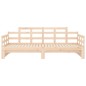 vidaXL Sofá cama extraíble madera maciza de pino 2x(90x200) cm vidaXL Sofá cama extraíble madera maciza de pino 2x(90x200) cm