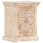 vidaXL Mesita de noche de madera maciza de mango 40x30x50 cm vidaXL Mesita de noche de madera maciza de mango 40x30x50 cm