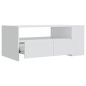 vidaXL Mesa de centro madera de ingeniería blanco 102x55x42 cm vidaXL Mesa de centro madera de ingeniería blanco 102x55x42 cm