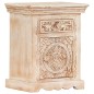 vidaXL Mesita de noche de madera maciza de mango 40x30x50 cm vidaXL Mesita de noche de madera maciza de mango 40x30x50 cm