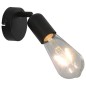 vidaXL Lámpara focos 2 uds con bombillas de filamento 2W negro E27 vidaXL Lámpara focos 2 uds con bombillas de filamento 2W negro E27