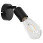 vidaXL Lámpara focos 2 uds con bombillas de filamento 2W negro E27 vidaXL Lámpara focos 2 uds con bombillas de filamento 2W negro E27
