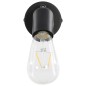 vidaXL Lámpara focos 2 uds con bombillas de filamento 2W negro E27 vidaXL Lámpara focos 2 uds con bombillas de filamento 2W negro E27