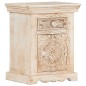 vidaXL Mesita de noche de madera maciza de mango 40x30x50 cm vidaXL Mesita de noche de madera maciza de mango 40x30x50 cm