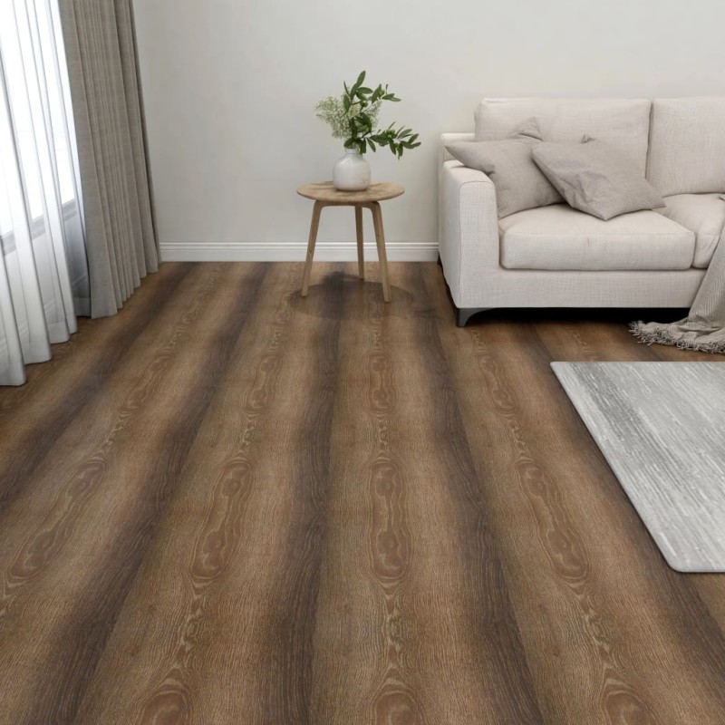 vidaXL Lamas para suelo autoadhesivas 55 piezas PVC 5,11 m² marrón vidaXL Lamas para suelo autoadhesivas 55 piezas PVC 5,11 m² marrón