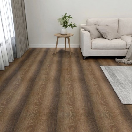 vidaXL Lamas para suelo autoadhesivas 55 piezas PVC 5,11 m² marrón