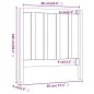 vidaXL Cabecero de cama madera maciza pino marrón miel 95x4x100 cm vidaXL Cabecero de cama madera maciza pino marrón miel 95x4x100 cm
